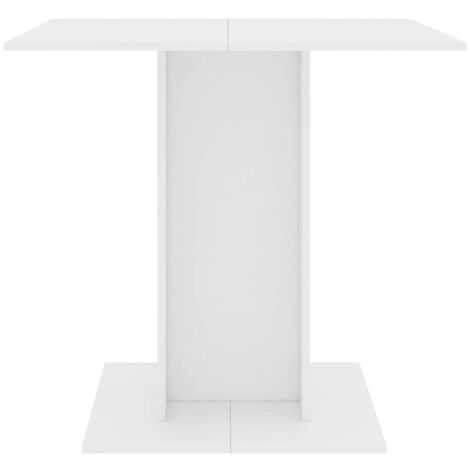 Table à manger Table à dîner / Blanc 80 x 80 x 75 cm Aggloméré (1/5)