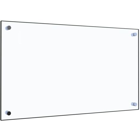 Dosseret de cuisine  Fond de hotte Transparent 70 x 40 cm Verre trempé 80214
