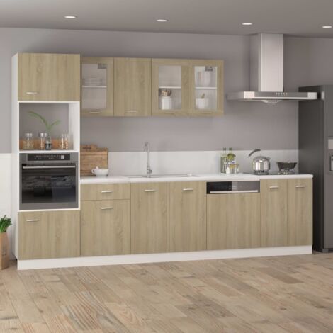 Armoire De Plancher à Tiroir Blanc 60x46x81,5cm - Meuble Rangement Cuisine Bois Ingénierie