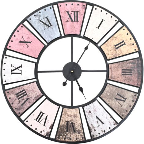 Horloge murale，Décoration murale，Pendule Murale vintage avec mouvement à quartz 60 cm XXL VDVM598806 MaisonChic