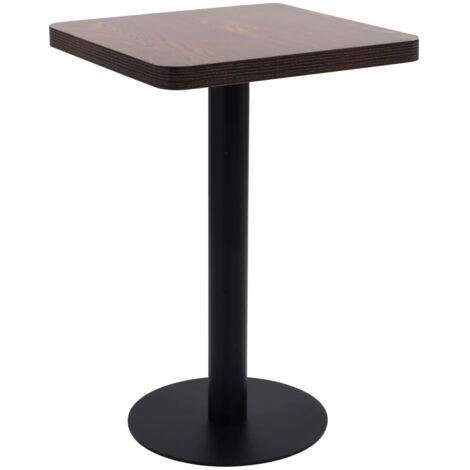 Table de bar, Table bistro, Table de cuisine marron foncé 50x50 cm mdf togp97449 DESIGN IN (1/5)