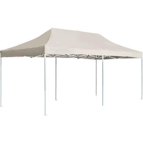 Tente de réception, Tonnelle de réception, Tonnelle de Jardin pliable Aluminium 6 x 3 m Crème CON34415 DESIGN IN (1/5)