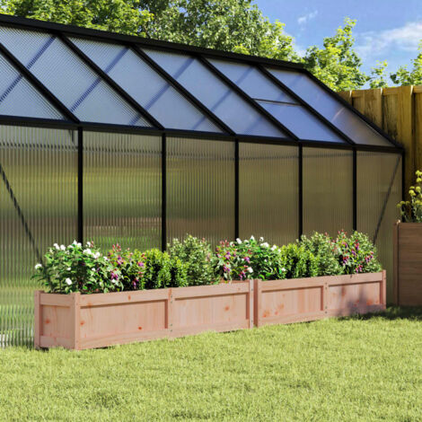 Jardinières 2 pcs, Bac à fleurs, Pot de fleurs bois massif douglas CON7957 DESIGN IN (1/5)