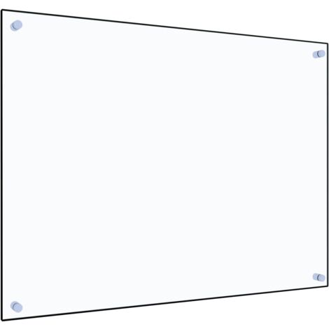 Dosseret de cuisine, Fond de hotte Transparent 80x60 cm Verre trempé WRG543351 DESIGN IN