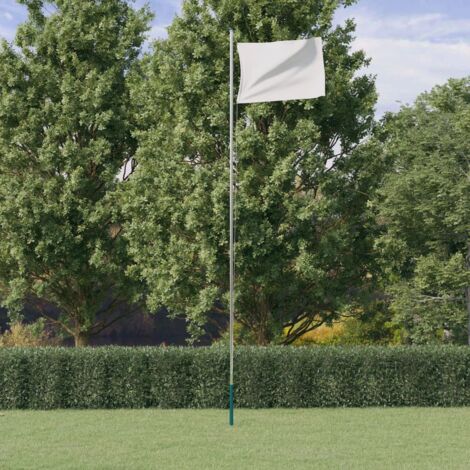 Mât de drapeau sectionnel Argenté 6,23 m Aluminium 352562 DESIGN IN