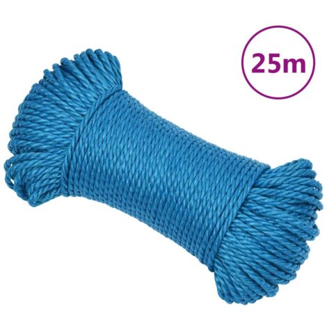 Corde de travail Bleu 6 mm 25 m Polypropylène 328558 DESIGN IN (1/5)
