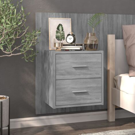 Table de chevet, Table d'appoint, Table de nuit murale Sonoma gris FR108508 DESIGN IN (1/5)