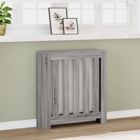 Cache-radiateur, Équipement pour radiateur sonoma gris 78x20x82 cm bois d'ingénierie DESIGN IN177935