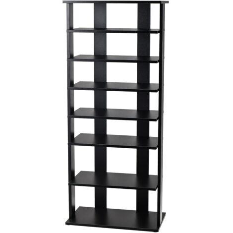 NRNQMTFZ Porte-Chaussures à 7 Niveaux En Bamboo,Meuble De Rangement à Chaussures Pour Entrée,Range Chaussures Empilable, Pour Entrée, Salon, Chambre(60cm/23.6in,7th Floor