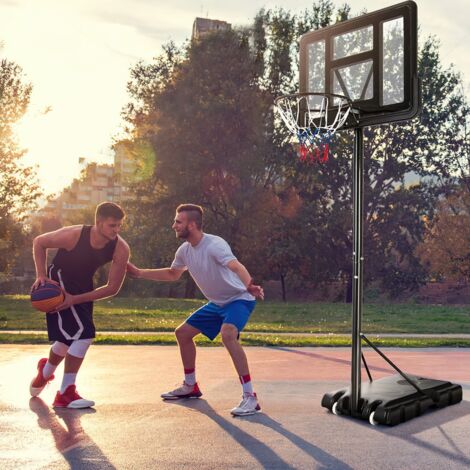 Panier De Basket A Hauteur Reglable Panneau De Basket Mobile Kit De Basket Ball Mobile Sur Pied Pe Et Acier 91238820