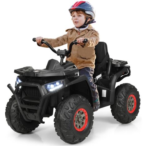 Voiture Électrique Enfant 12V, Véhicule Électrique avec Télécommande, Musique & LED & Klaxon, 3