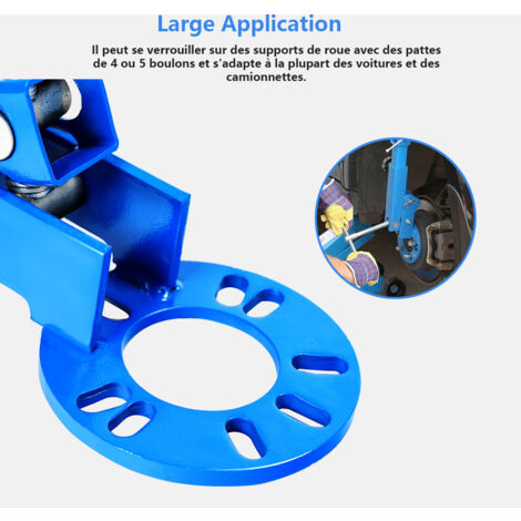 Outil de Réparation de Garde-boue Cadre en Métal Fender Roller Reformage Extension avec Bras Réglable 180° et 22,9-36CM pour Entretien Automobile Bleu CW4354 Maison Chic (1/5)