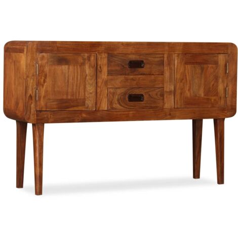Buffet, Enfilade, Armoire de cuisine bois massif avec finition miel 120x30x75 cm pwfn55251 DESIGN IN (1/5)