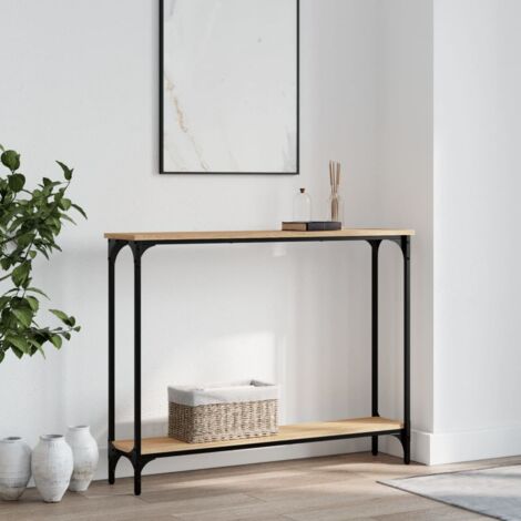 Table console, Table d'entrée, Bout de Canapé chêne sonoma 100x22,5x75 cm bois d'ingénierie KEF945857 DESIGN IN (1/5)