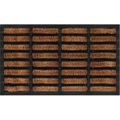 Paillasson rectangulaire 45x75 cm caoutchouc et fibre de coco CON143453 DESIGN IN (1/5)