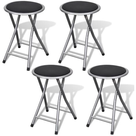 Lot de 4 Tabourets de bar Tabourets hauts pliables similicuir CON4874 DESIGN IN (1/5)