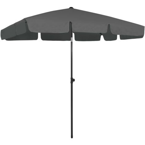 Parasol de plage, Parasol de Jardin anthracite 200x125 cm OWV56509 DESIGN IN (1/5)