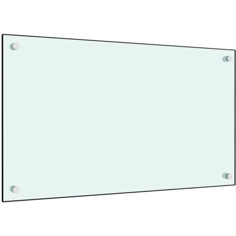 Dosseret de cuisine, Fond de hotte Blanc 70x40 cm Verre trempé WRG941450 DESIGN IN