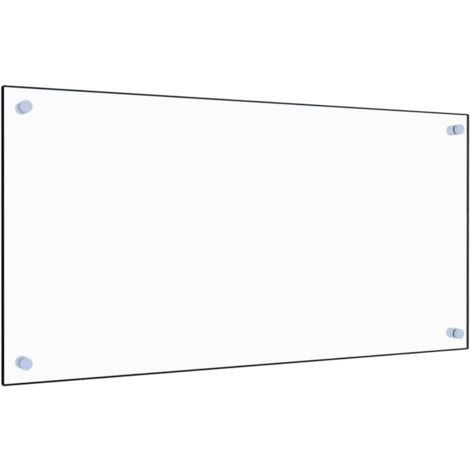 Dosseret de cuisine, Fond de hotte Transparent 80x40 cm Verre trempé WRG168031 DESIGN IN (1/5)