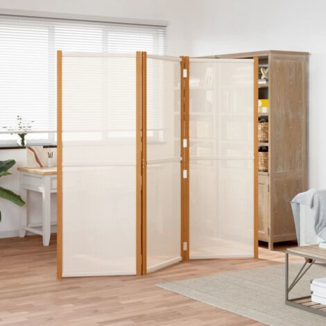Paravent, Cloison de séparation 3 panneaux Blanc crème 210x180 cm FR684531 DESIGN IN (1/5)