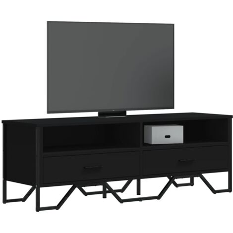 Meuble TV, Banc TV, Armoire de rangement noir 122x34x41 cm bois d'ingénierie FR181140 DESIGN IN (1/5)