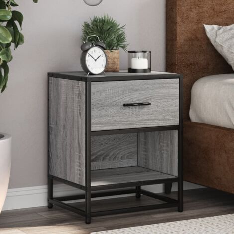 Table de chevet, Table de nuit, Table d'appoint sonoma gris 40x31x50 cm bois d'ingénierie FR665146 DESIGN IN (1/5)