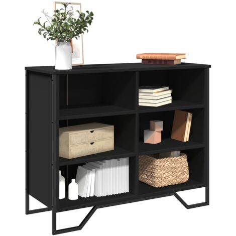 Buffet, Bahut, Armoire de rangement noir 91x35,5x74,5 cm bois d’ingénierie FR385294 DESIGN IN (1/5)