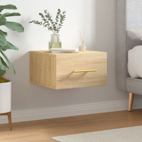 Table de chevet murale, Table d'appoint, Table de nuit chêne sonoma 35x35x20 cm DESIGN IN466960 (1/5)