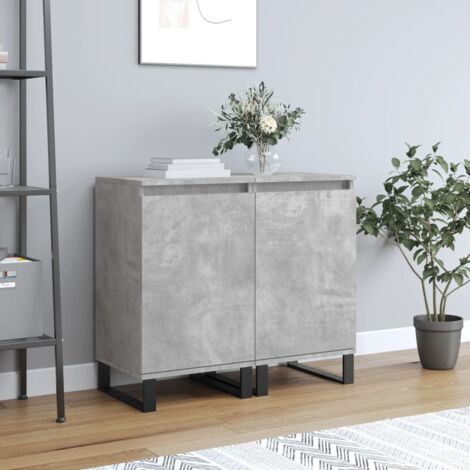 Buffets 2 pcs, Enfilades, Armoires de cuisine gris béton 40x35x70 cm bois d'ingénierie WFE221884 DESIGN IN (1/5)