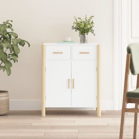 Buffet, Bahut, Meubles de rangement, Commodes Blanc 62x38x75 cm Bois d'ingénierie WFE691907 DESIGN IN (1/5)