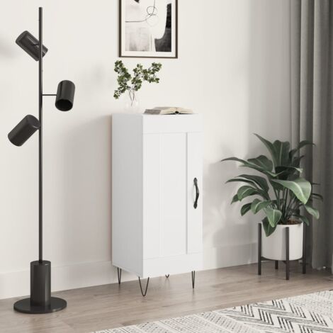 Buffet, Bahut, Meubles de rangement, Commodes Blanc brillant 34,5x34x90 cm Bois d'ingénierie WFE409416 DESIGN IN (1/5)