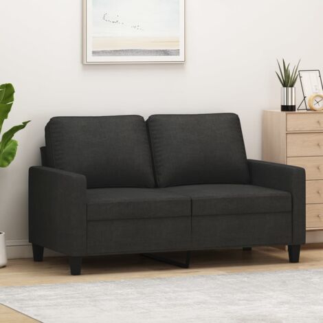 Canapé à 2 places, Canapé droit, Banquette Sofa de Salon Noir 120 cm Tissu WFE215166 DESIGN IN (1/5)