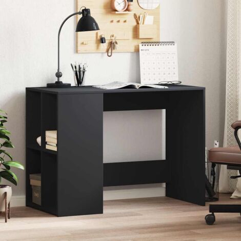 Bureau, Bureau d'ordinateur, Bureau informatique noir 102x50x75 cm bois d'ingénierie WFE903642 DESIGN IN (1/5)