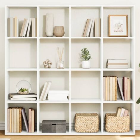 Bibliothèque, Étagère de Rangement, Meuble Étagère blanc 137,5x29x137,5 cm bois d'ingénierie WFE714831 DESIGN IN (1/5)