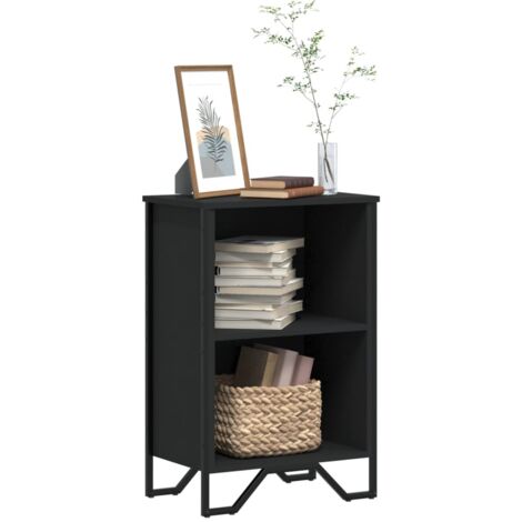 Bibliothèque, Étagère de Rangement, Meuble Étagère noir 50x31x74,5 cm bois d'ingénierie WFE985392 DESIGN IN (1/5)