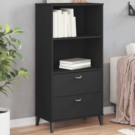 Bibliothèque, Étagère de Rangement, Meuble Étagère VIKEN noir 60x35x123 cm bois d'ingénierie WFE178641 DESIGN IN (1/5)