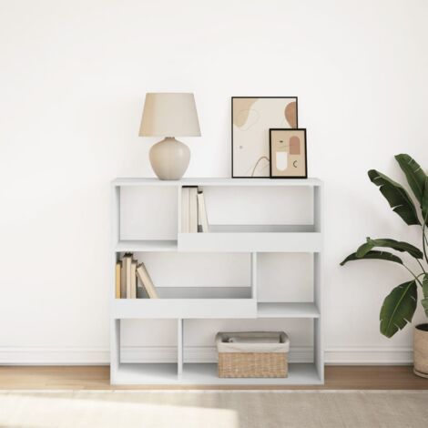Bibliothèque, Meuble Étagère, Séparateur de pièce blanc 100x33x94,5 cm WFE715323 DESIGN IN (1/5)