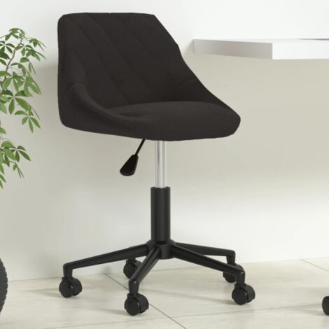 Chaise pivotante de bureau, Fauteuil de bureau Ergonomique Noir Velours WFE790075 DESIGN IN (1/5)