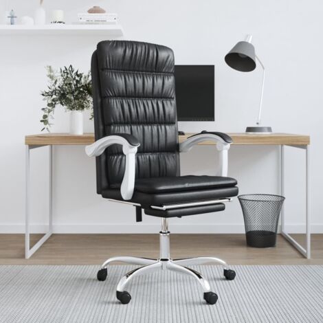 Chaise bureau, Chaise de gaming, Fauteuil inclinable de bureau Noir Similicuir WFE342603 DESIGN IN (1/5)