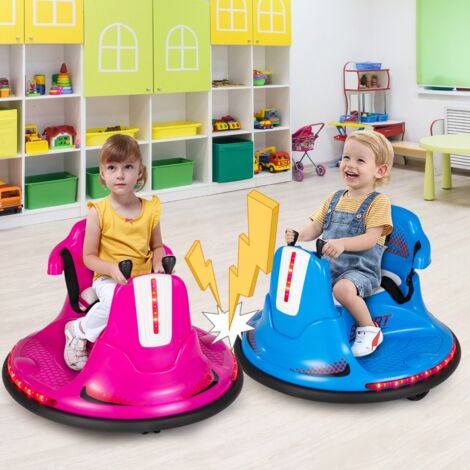 Auto-Tamponneuse Electrique 360° pour Enfants Télécommande 2.4G Contours Anti-Chocs pour Garçon et Fille 3-8 Ans Bleu CW4172 Maison Chic (1/3)
