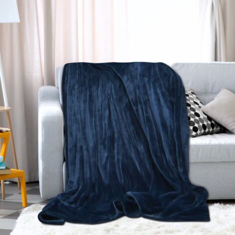Couverture Chauffante Électrique 130x180 Cm - Double Face Polaire/Flanelle, 6 Niveaux, Arrêt Auto, Lavable
