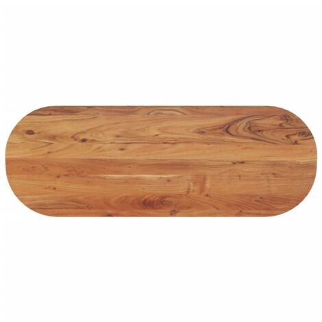 Maisonchic – Plateau de table ovale en bois massif d'acacia 110x40x2,5 cm – Surface non traitée – Pour salle à manger et design personnalisé - CON813603