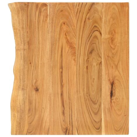 Maisonchic – Meuble sous vasque en bois d'acacia massif 58x52 cm – Épaisseur 25 mm – Poli, peint et laqué – Pour salle de bain rustique - WVGQ2614