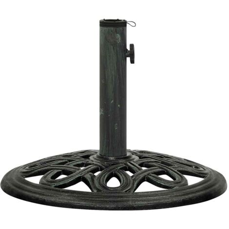 Pied de parasol, Socle de parasol Vert 40x40x32 cm Fonte CON268241 DESIGN IN (1/5)