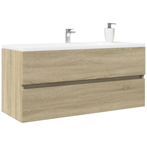 Maisonchic – Meuble de rangement de salle de bain chêne sonoma 100x38,5x45 cm – Bois d'ingénierie résistant à l'humidité – Tiroir spacieux pour rangement - FR391130