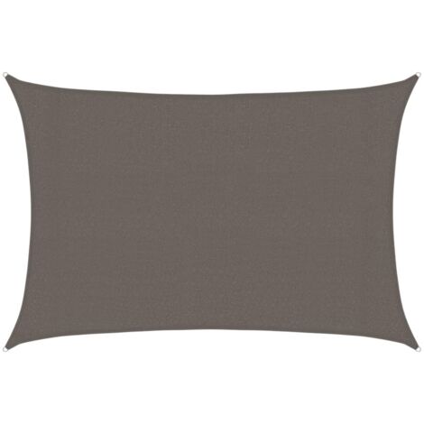 Voile d'ombrage, Toile Ombrage, Terrasse Extérieur 160 g,m² Anthracite 3x4,5 m PEHD OWV15638 DESIGN IN (1/5)