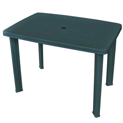 Table de jardin, Table à manger, Table à dîner Vert 101 x 68 x 72 cm Plastique TOGP69702 DESIGN IN (1/5)