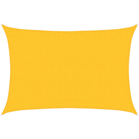 Voile d'ombrage, Voile de parasol, Toile Ombrage 160 gm² rectangulaire jaune 3,5x5 m PEHD CON844296 DS8835 DESIGN IN (1/5)