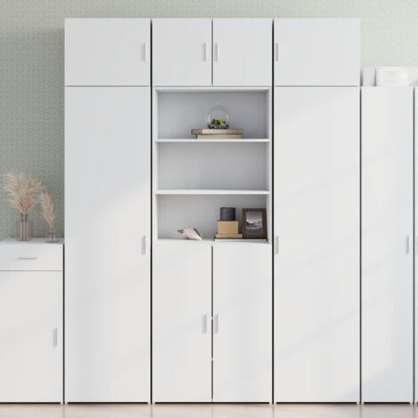 Buffet haut, Enfilade, Armoire de cuisine blanc 70x42,5x185 cm bois d'ingénierie WFE149768 DESIGN IN (1/5)