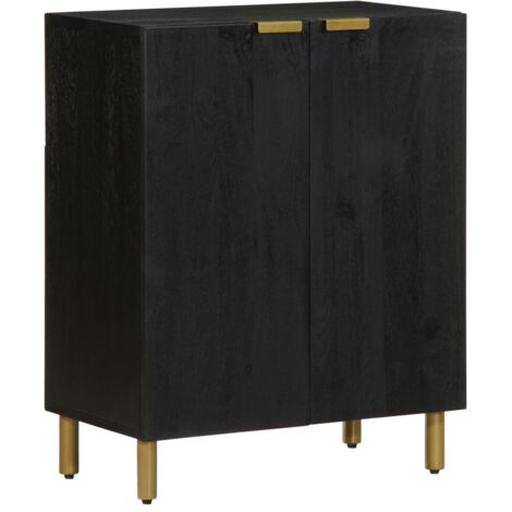 Buffet, Bahut, Meubles de rangement, Commode noir 60x33x75 cm bois d'ingénierie WFE994390 DESIGN IN (1/5)
